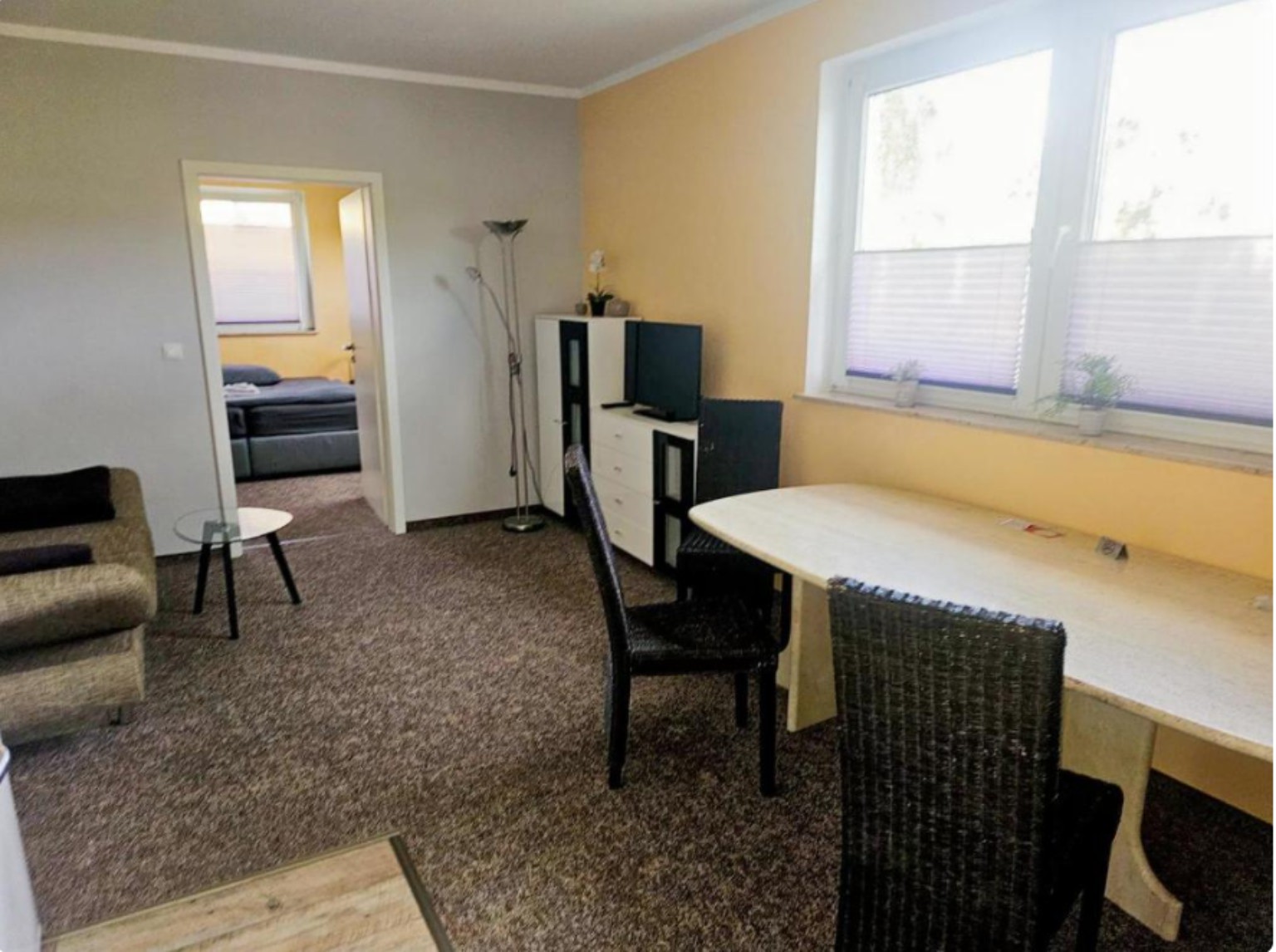 Ferienwohnung – Wohn- und Essbereich